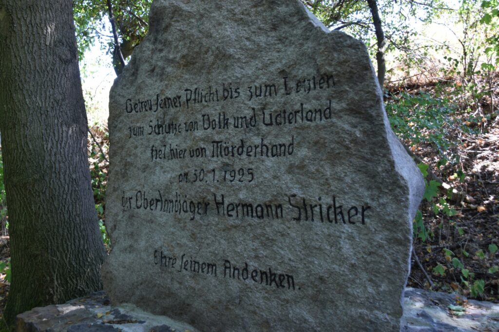 Gedenkstein Herrmann Stricker